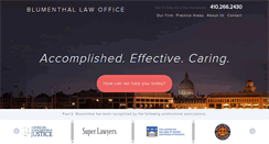 Desktop Screenshot of blumenthallawoffice.com
